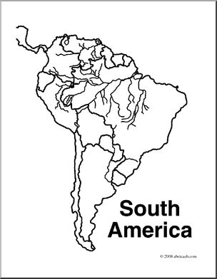south america coloring sheet