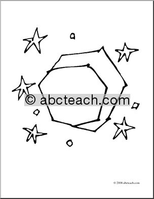 Clip Art: Night (coloring page)