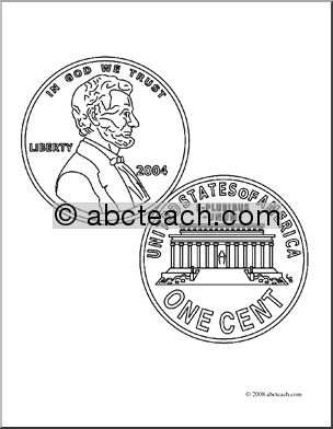 Clip Art: Penny (coloring page)