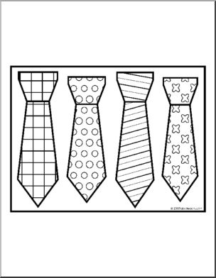 Coloring Page: Ties