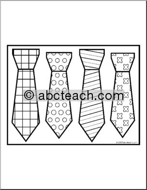 Coloring Page: Ties