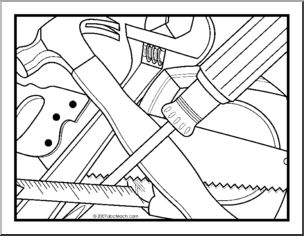 Coloring Page: Tools