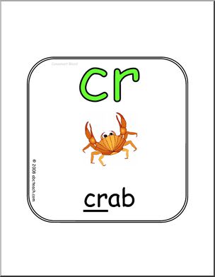 Consonant Blend CR- Sign