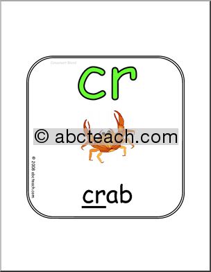 Consonant Blend CR- Sign