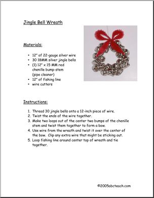 Craft: Holiday Jingle Bell Wreath