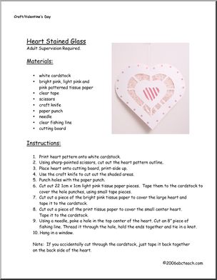 Craft: Glass Hearts (elem)