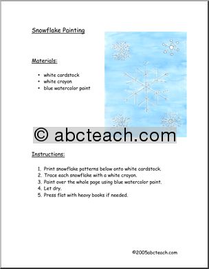 Craft: Snow Painting (primary/elem)
