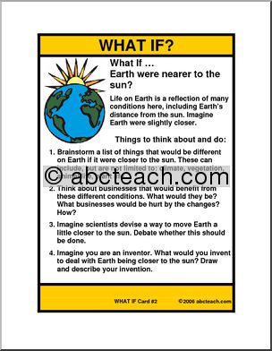 Think and Write: What If…? (geography theme)