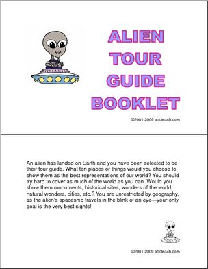 Booklet: Alien Tour Guide (elem/upper elem)