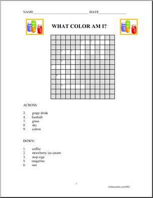 Countable-Uncountable Nouns Crossword Puzzle