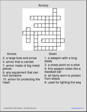 Armory Crossword