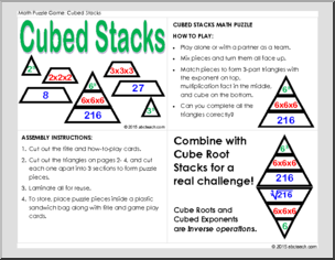 Math Puzzle: Cubed Stacks