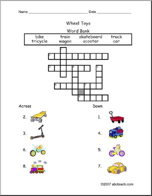 Crossword: Wheel Toys (ESL)