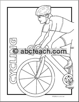 Coloring Page: Sport – Cycling