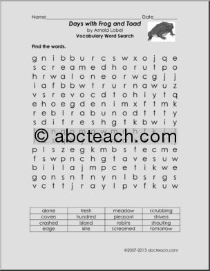 Book: Days with Frog and Toad (primary/ elementary)