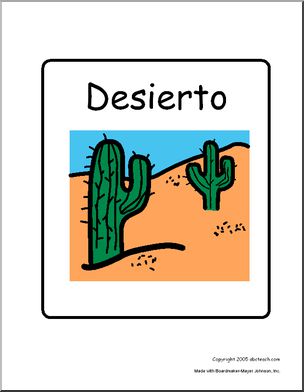 Sign: Desierto (Desert)