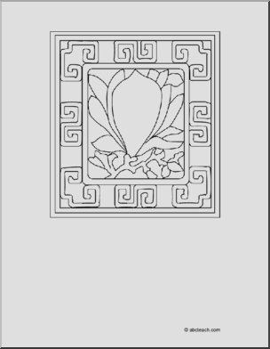 Coloring Page: Spring Design (2)