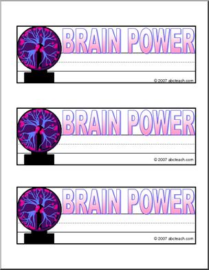 Desk Tag: Brain Power