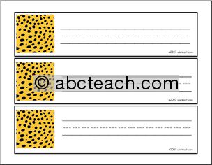 Desk Tag: African Animal – Cheetah