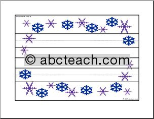 Foldable Desk Tag: Snowflakes 3