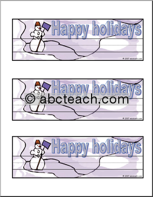 Desk Tag: Happy Holidays!