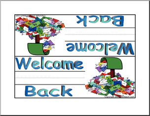 Foldable Desk Tag: Welcome Back