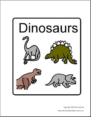 Theme Sign: Dinosaurs