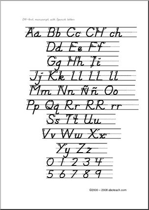 cursive alphabet chart a z