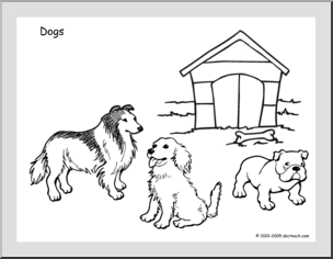 Coloring Page: Dog 4
