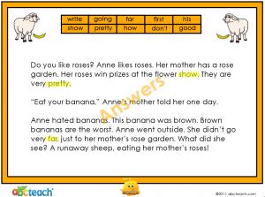 Interactive: Notebook: Phonics: Dolch Set 3: Identify the Words