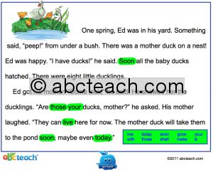 Interactive: Notebook: Phonics: Dolch Set 7: Identify the Words