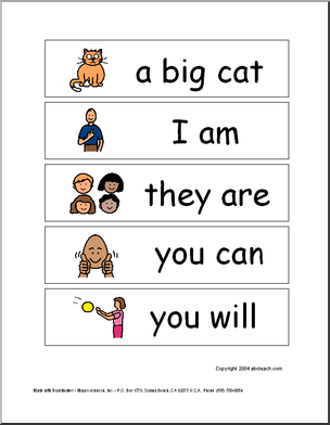 Word Wall: Sight Word Phrases (pictures) (set 1)