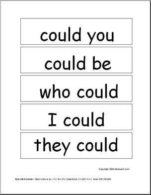 Word Wall: Sight Word Phrases (set 9)