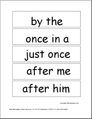 Word Wall: Sight Word Phrases (set 10)