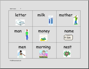 Sight Words- Nouns (with pictures) (2)’ Flashcards