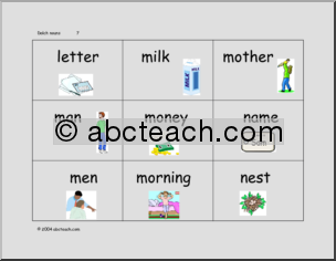 Sight Words- Nouns (with pictures) (2)’ Flashcards