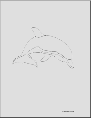 Coloring Page: Dolphin