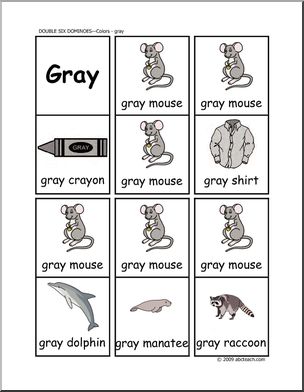 Dominoes: Colors – Gray