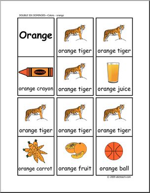 Dominoes: Colors – Orange