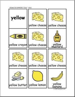 Dominoes: Colors – Yellow