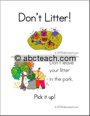 Early Reader: Don’t Litter