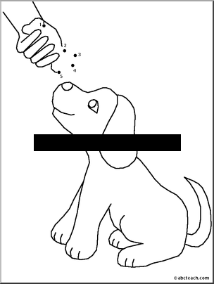 Dot to Dot: Dog Bone (to 5)