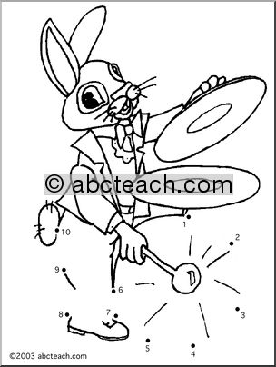 Dot to Dot: Rabbit and Drum (to 10)