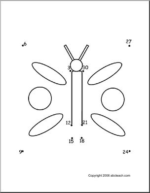 Dot to Dot: Butterfly (to 30)