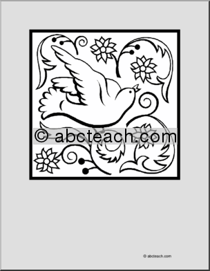Coloring Page: Dove