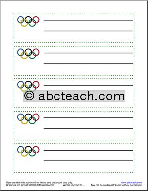 Desk Tags: Olympics: Logo (color)