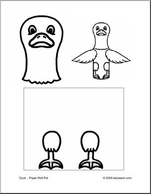 Craft: Paper Roll Pal – Duck (preschool-elem)