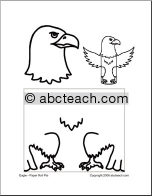 Craft: Paper Roll Pal – Eagle (preschool-elem)
