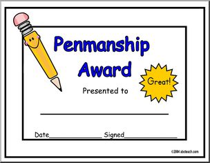 Certificate: Penmanship 2