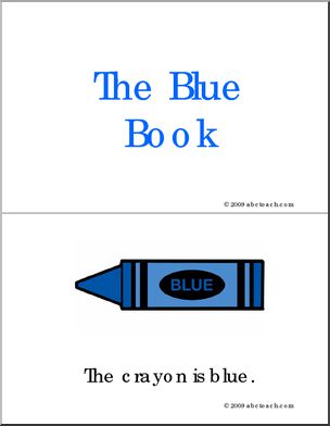Early Reader Booklet: Colors – The Blue Book